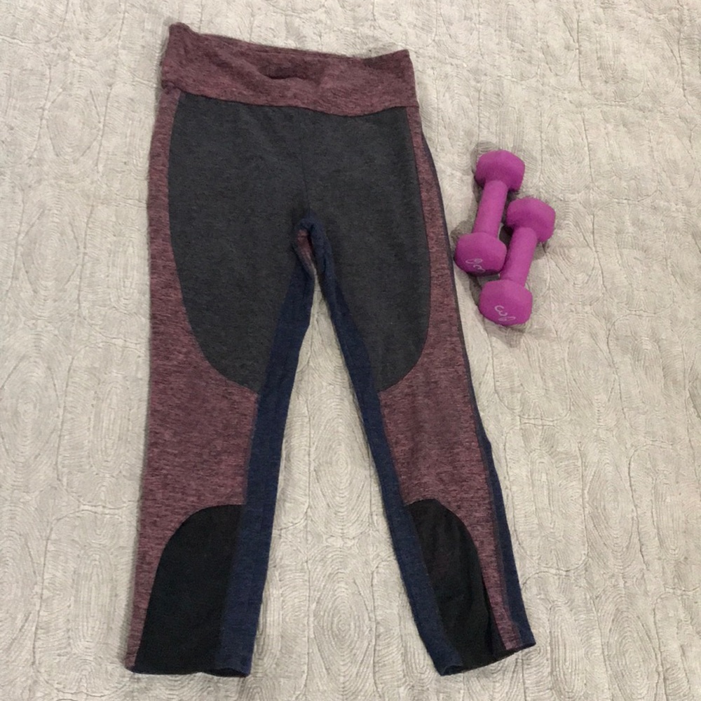 Colorblock exercise/workout leggings